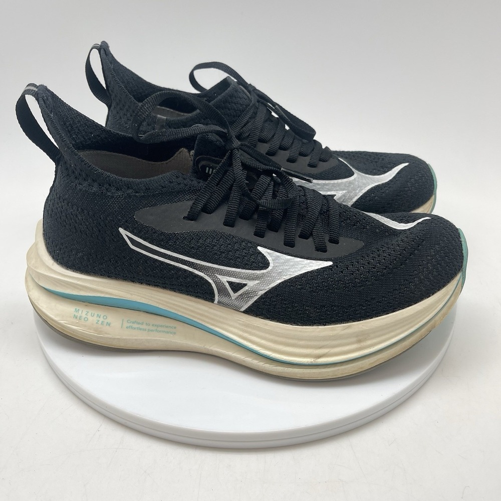 Mizuno Sneakers Womens 8 Neo Zen 411496 9000 Black Running Athletic Shoes